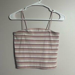 American Eagle Spaghetti Strap Tank Top Cropped